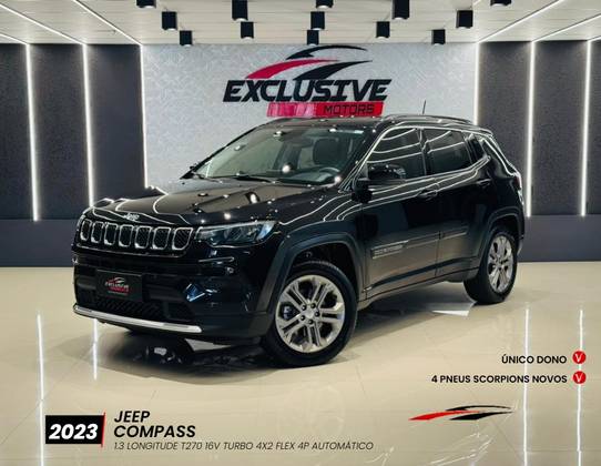 JEEP COMPASS 1.3 T270 TURBO FLEX LONGITUDE AT6 JEEP COMPASS 1.3 T270 TURBO FLEX LONGITUDE AT6
